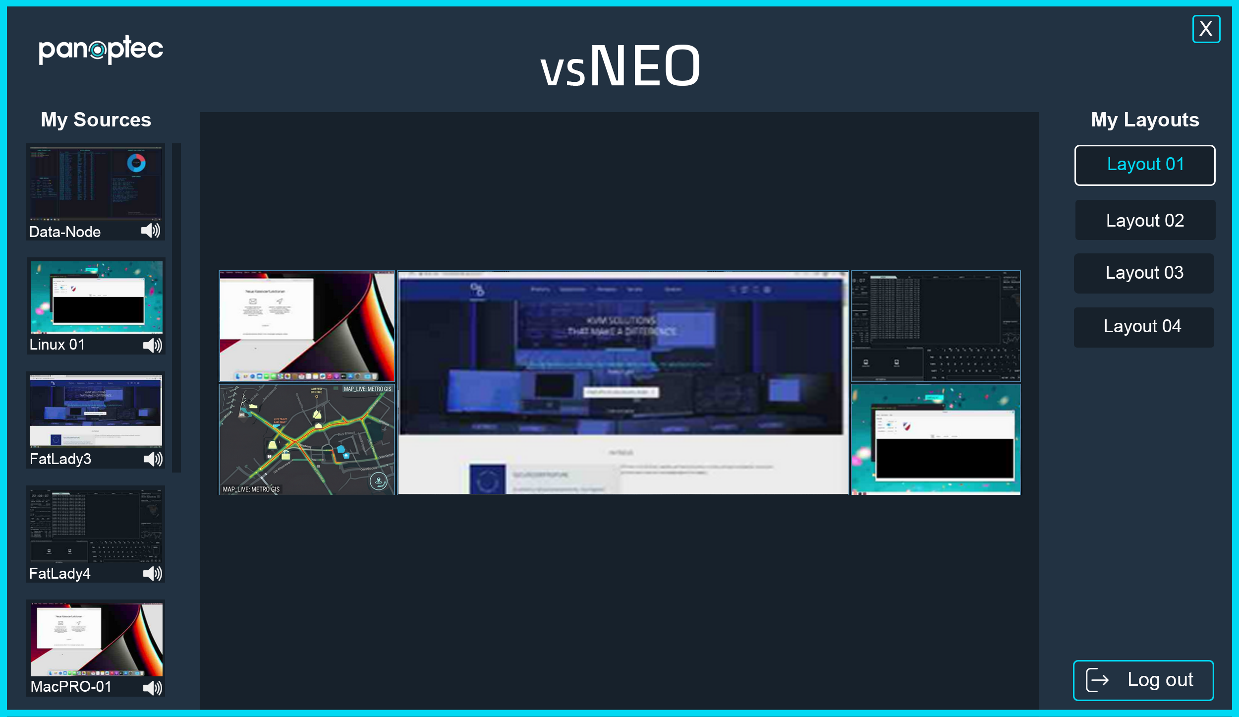 vsNEO-link OSD Dashboard
